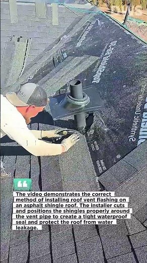 Professional Roof Vent Flashing Installation | Asphalt Shingle Roofing Technique