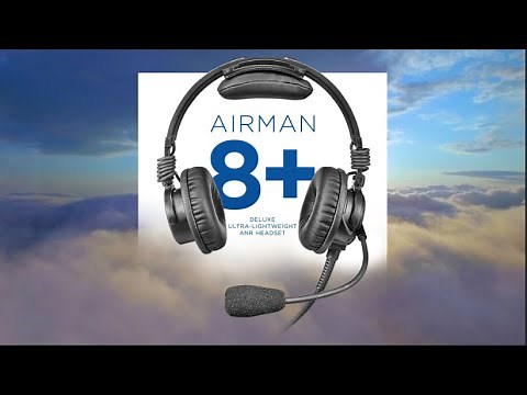Airman 8+ Ultra-Lightweight ANR Aviation Headset