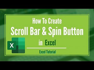 How to Create Scroll Bar & Spin Button in Excel (Step by Step) | Excel Tutorial