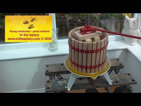 Honey extraction Press method