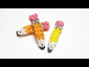 DIY 鉛筆Pencil Charms - 彩虹編織器中文教學 Rainbow Loom Design