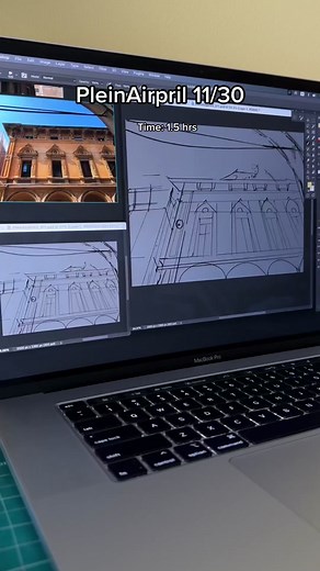 Concept Art Timelapse | PleinAirpril 11/30 | Warrior Painters