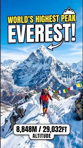 MIND-BLOWING FACTS ABOUT MOUNT EVEREST🔥 #everest