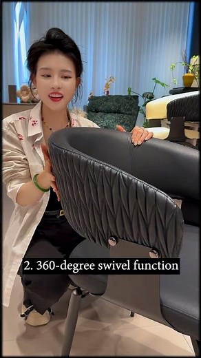 360 Swivel Dining Chair That Hangs on the Table for Easier Cleaning #interiordesign