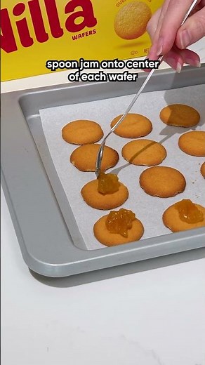 No Bake Nilla Wafer Thumbprint Cookies | Easy Recipe