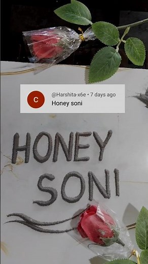Honey Soni name drawing || sand art #art #handwriting #calligraphy #shorts