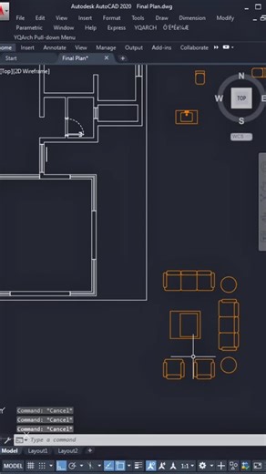 TISA ARCHITECTURE on Instagram: "Still sure you know how to furnish in AutoCAD? Let’s see ⚡️ #furnish #autocad #autocadtricks #render #interiordesign"