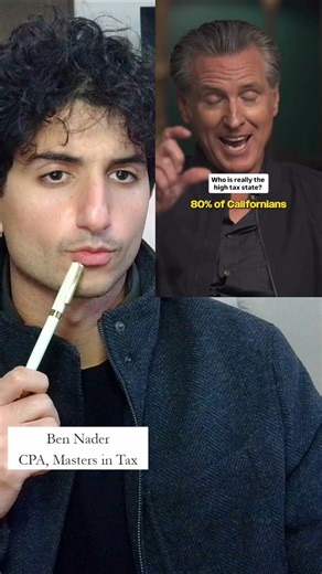 Ben Nader | CPA, Master's in Taxation on Instagram: "This is a very nuanced topic that requires an in-depth breakdown. Obviously when it comes to the rich, California has the highest taxes compared to Texas and Florida. It is rather interesting though to see that when it comes to the lower 40%, California's total tax burden is actually less than Texas and Florida, this is largely thanks to the tax credits that California offers since they collect so much revenue every year from their highest ear