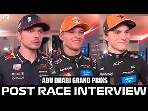 F1 Drivers Post Race Interviews | Abu Dhabi Grand Prix 2025