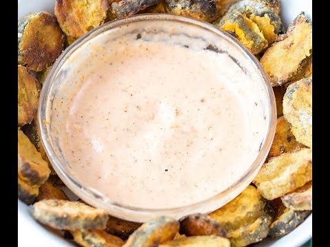 AIR FRYER COPYCAT TEXAS ROADHOUSE DEEP FRIED PICKLES WITH HOMEMADE DIPPING SAUCE