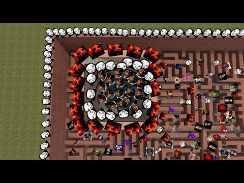 Too Much Nico Nextbots and Nextbots in the Maze | Garry's Mod