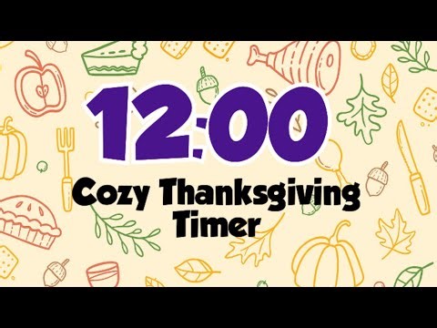12-Minute Autumn Thanksgiving Timer – Soft Pastel Cozy Countdown