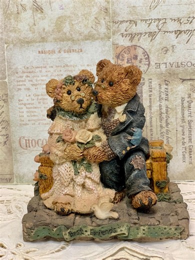 Vintage Boyds Bears Figurine | Grenville and Beatrice, 1993 - Etsy