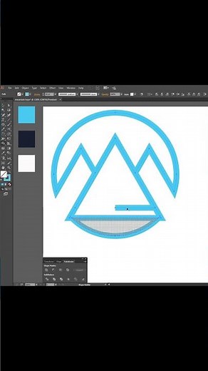 Mountain Logo Design Illustrator #shorts #logodesign