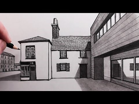 How to Draw Buildings in 1-Point Perspective