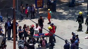 Niño queda atorado en juego del Parque de la Familia en Pachuca