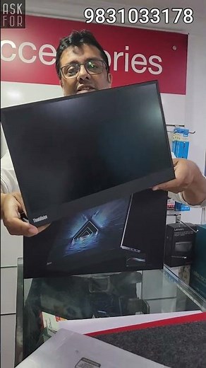 ThinkVision M14 Mobile Monitor with backlight Unboxing & review 2024