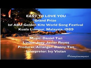 EASY TO LOVE YOU - Lyric Video - Ivy Violan