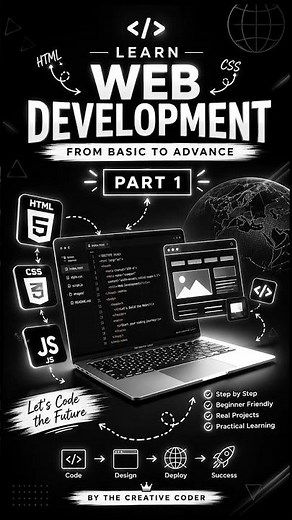 Learn Web Development from Scratch 🚀 | Complete Beginner to Advanced Course (Part 1) | HTML, CSS &JS