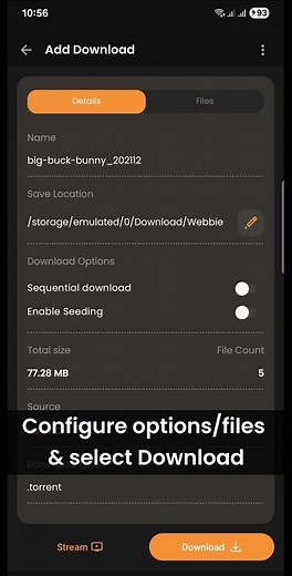 Download a .torrent file with Webbie