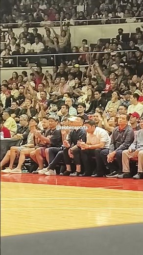 Arvin Tolentino watches Game 7 from the VIP row #arvintolentino