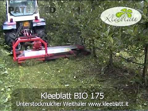 Unterstockmulcher Kleeblatt BIO 175 Weithaler Mulcher Unterstockbearbeitung Mower