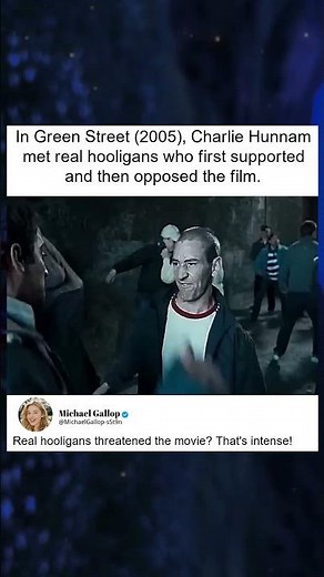 Charlie Hunnam and Real Hooligans in Green Street