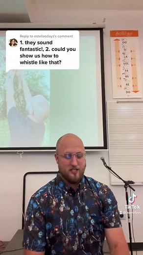 Replying to fan, learning to whistle is definitely a “you kinda just got to figure it out” sort of things, but I believe in you! You got this! #musiceducation #choirdirector #singing #learntowhistle | Mr. Finn