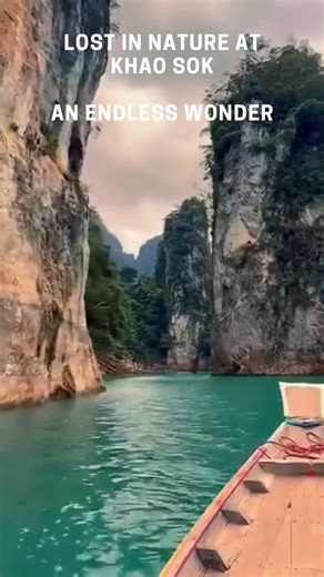 🌿 Lost in Nature at Khao Sok – An Endless Wonder 🇹🇭 Deep in southern Thailand lies one of the country’s most breathtaking natural treasures: Khao Sok National Park. Known for its ancient rainforest, dramatic limestone cliffs, and emerald waters, Khao Sok is a place where nature feels raw, powerful, and endless. 🌳 Estimated to be older than the Amazon, this rainforest is home to towering trees, exotic wildlife, and rare plant species. Mist rises gently above the jungle canopy at sunrise, whil