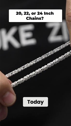 Confused about Byzantine chain lengths? This video breaks down the 20, 22, and 24-inch options. Discover which length complements your style and neckline, from sharp and controlled to relaxed and layered. #ByzantineChain #MensJewelry #ChainLength #JewelryTips #NecklaceGuide #AccessoryAdvice | Luke Zion Jewelry