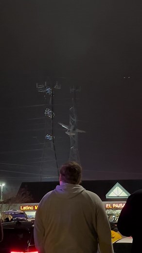 Plane crash in Gaithersburg, MD #fyp #plane #crash #accident #powerlines #gaithersburg #md #maryland #montgomerycounty #montgomery #blackout