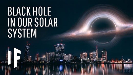 The destruction caused by a black hole entering our solar system