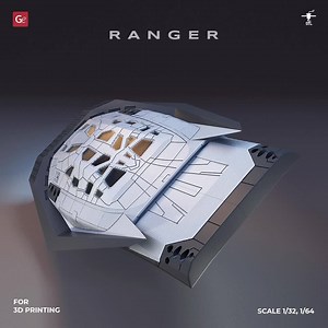 You can order STL files of the Interstellar Ranger for 3D printing here ➡️ http://ow.ly/Slsr50AYv1X The fictional single-stage-to-orbit spacecraft is a famous SSTO from the future. The lifelike version of Interstellar Ranger 3D printing model is already available on Gambody for downloading. You will fall in love with the level of details this spacecraft boasts: 🚀 The model comes with a highly-detailed cockpit that features the crew seats, aft compartment and an opening entry hatch; 🚀 The lifti