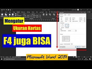 Tutorial Mengatur Ukuran Kertas Pada Microsoft Word 2019