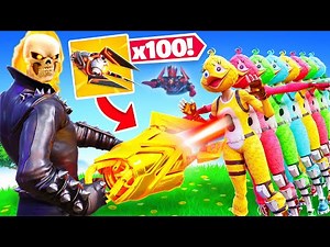 J'utilise le ZAPOTRON GALACTUS sur 100 JOUEURS ! (Expérience Fortnite)