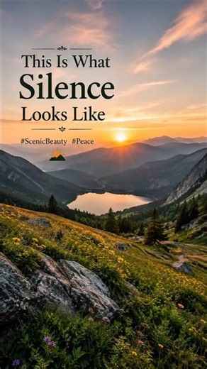 This Is What Silence Looks Like 🌄 #ScenicBeauty #Peace