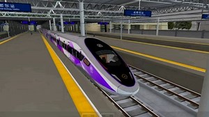 【模拟火车2017】杭州亚运高铁穿越世界最长隧道全过程 18分钟速通107km长的龙门山隧道 首趟智能复兴号动车组成都东-积金往返前方视角POV