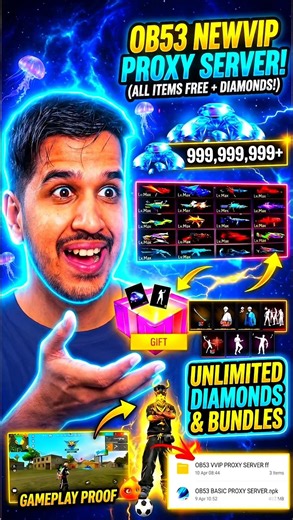 How To Download Free Fire OB 53 New Proxy Server | VIP Proxy Server Free Fire New Update OB53