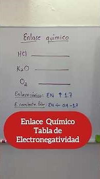 Chemical bonding: Pauling electronegativity table #chemicalbonding #profeponcho #easychemistry