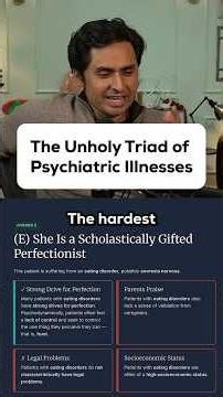 The Unholy Triad of Psychiatric Illnesses