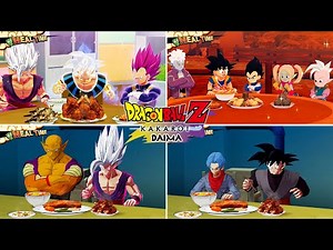 Dragon Ball Z: Kakarot - New All Recipes & All Character Unique Eating Animations w/Daima Part 2
