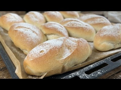 Sonntagsbrötchen backen: Schnell, einfach & super lecker! Knusprige Brötchen wie vom Bäcker 🤩