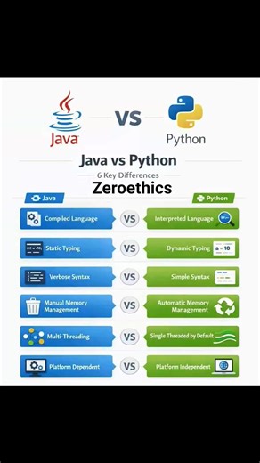 Java Vs Python 👇 Zeroethics | Zeroethics
