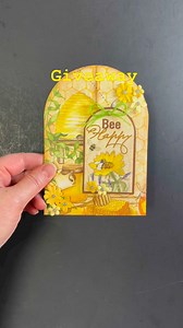 Sneak peek at tomorrow’s Paper Wishes Webisode 🐝 #hunkydorycrafts #shapedcards #paperwishes #cardmakingfun #cardmakingideas #cardmakinghobby | Paper Wishes