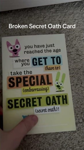 Secret Oath Hoops And Yoyo Card #hoopsandyoyo #hallmark #shorts