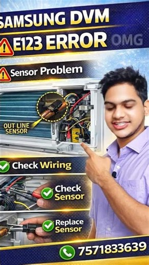 samsung DVM error 123 solution