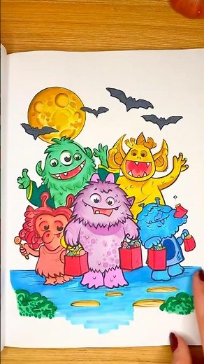 Flip Through - Halloween Coloring Book 🎃 #flipthrough #halloween #coloring #books
