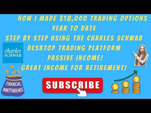 HOW I MADE $18,000 TRADING OPTIONS USING THE CHARLES SCHWAB DESK TOP PLATFORM STEP BY STEP GUIDE