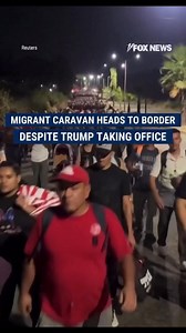 18K views · 76 reactions | NEW WAVE: Just hours before President Donald Trump was sworn into office, a migrant caravan of more than 2,000 people set off from deep in southern Mexico with the aim of crossing into the U.S. | Little Guyana-592 News | Facebook