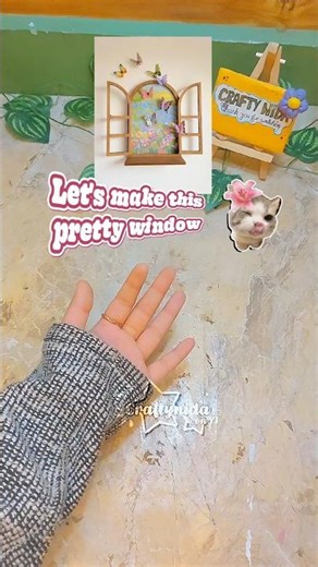 Turn Cardboard Into a Cute Mini Window 🦋 | Easy DIY Craft #fyy